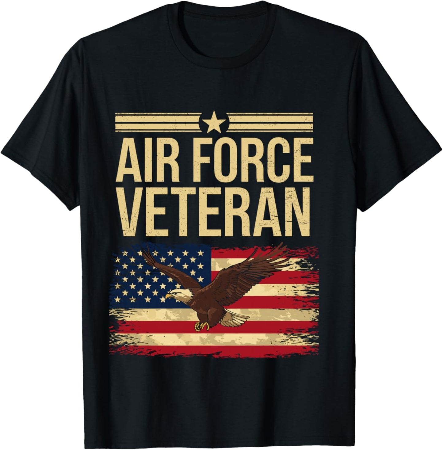 Veteran of The United States Air Force Shirt US Air Force T-Shirt - T-Shirt | Black