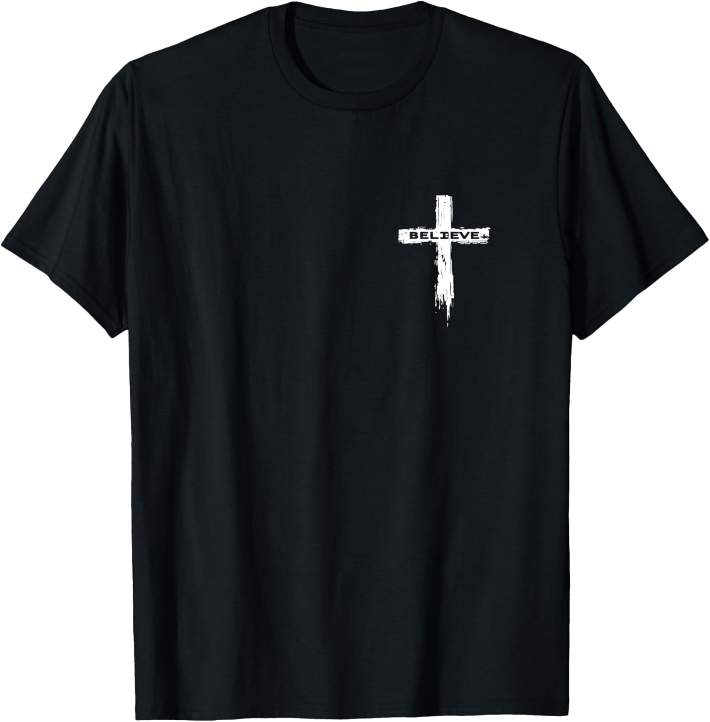 Christian Cross Religious Believe Graphic T-Shirt - T-Shirt | Black