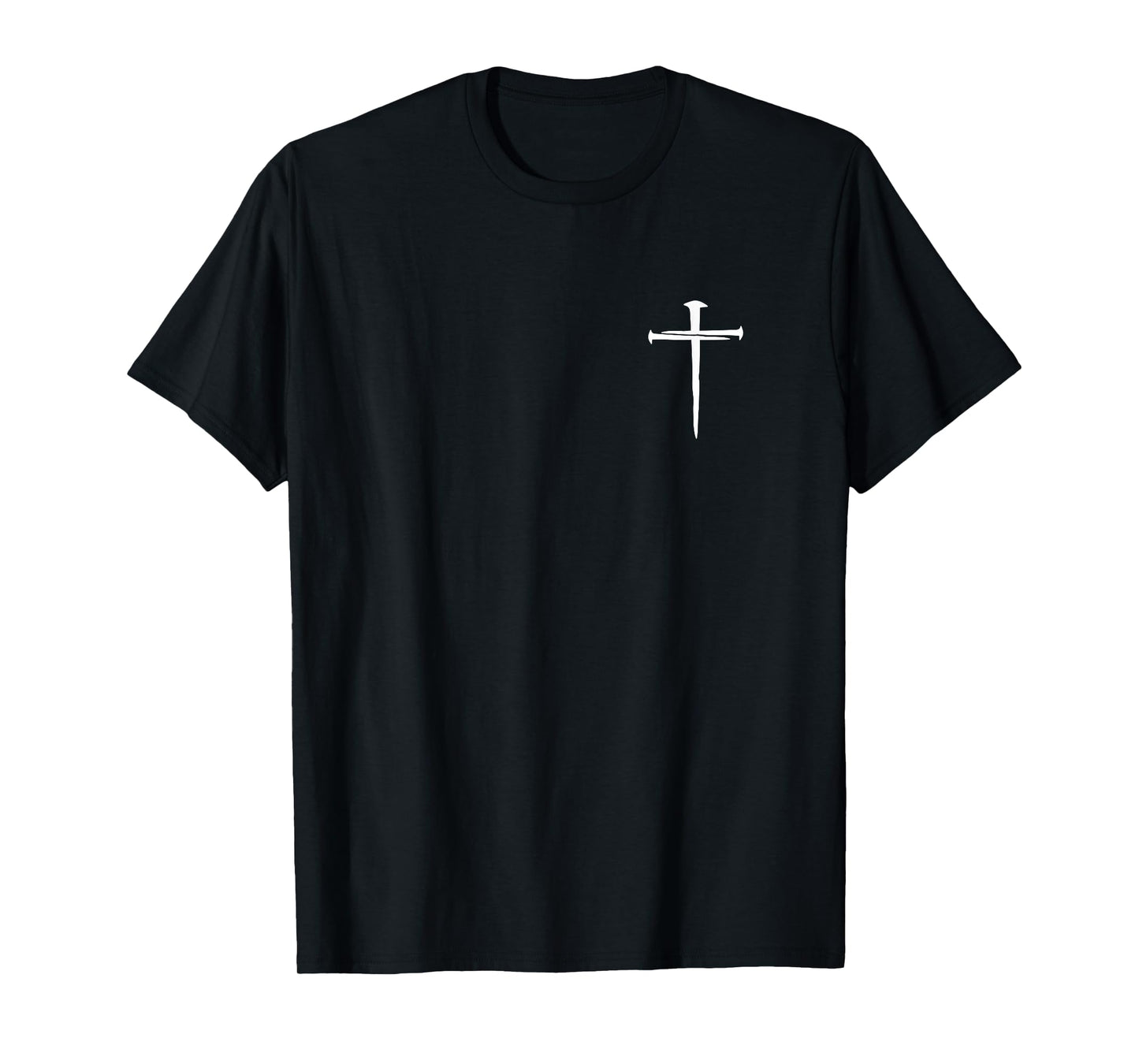 Christian Cross of Nails Subtle Gospel Faith-Based Jesus T-Shirt