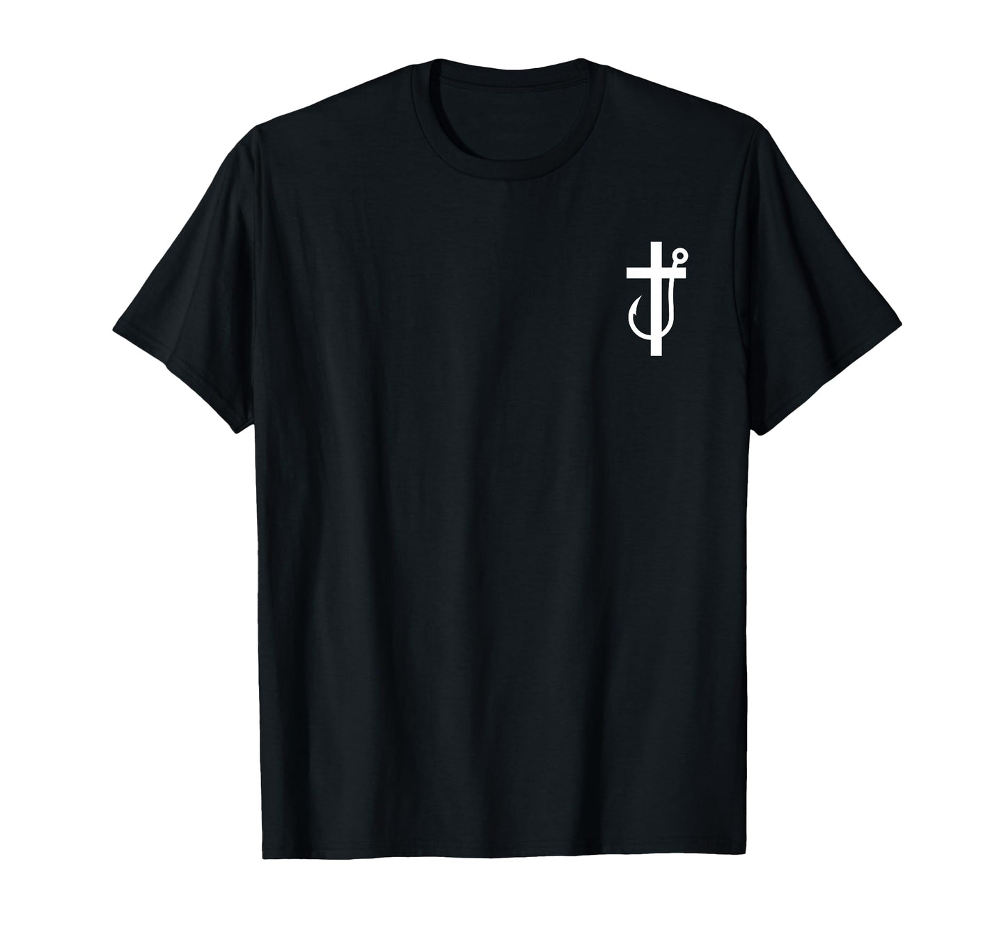 Minimalist Minimal Christian Fishing Fisherman Christian God T-Shirt