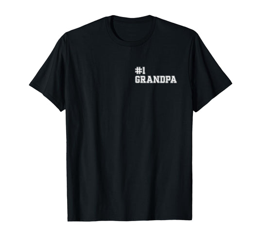 #1 Grandpa Best Grandpa Number One Grandpa T-Shirt