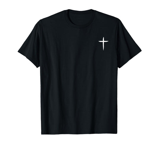 Jesus Christian Cross God Faith Bible Minimal Religious T-Shirt