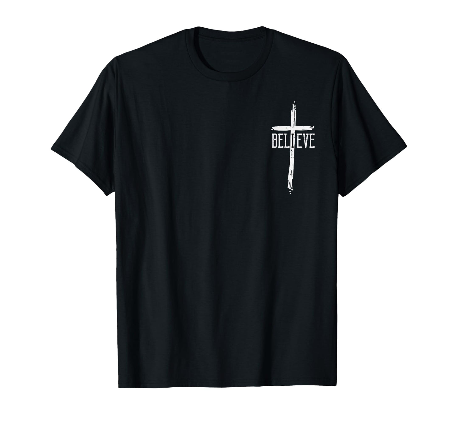 Christian I Believe Cross Pocket Jesus Faith Men Women Kids T-Shirt