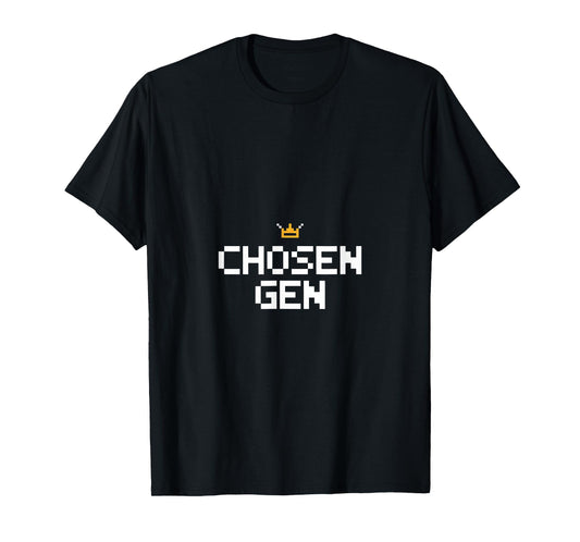 Chosen Gen Christian Gamer Faith Pixel T-Shirt
