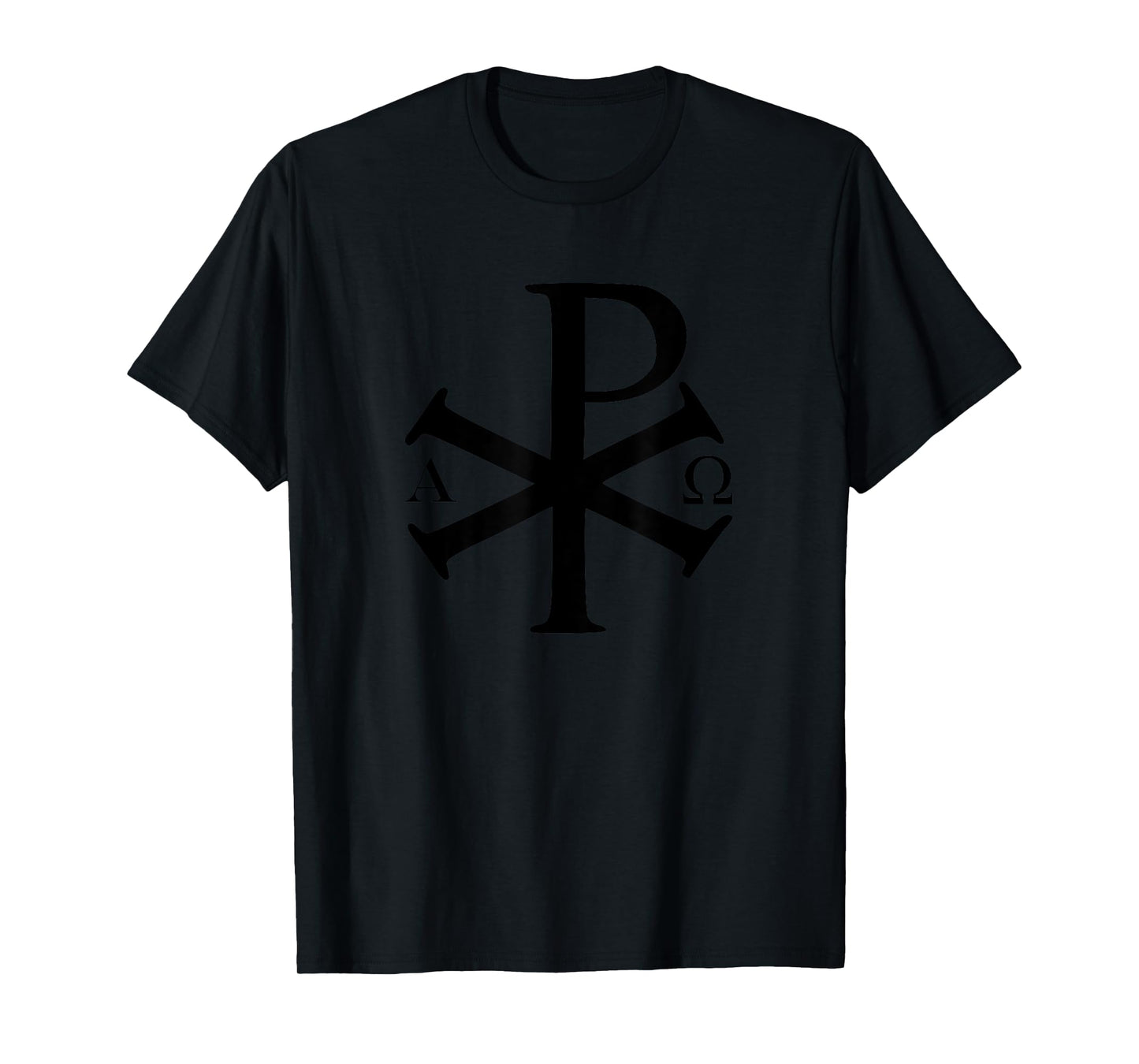 Chi Rho Christian God Alpha Omega Jesus Christ Christianity T-Shirt