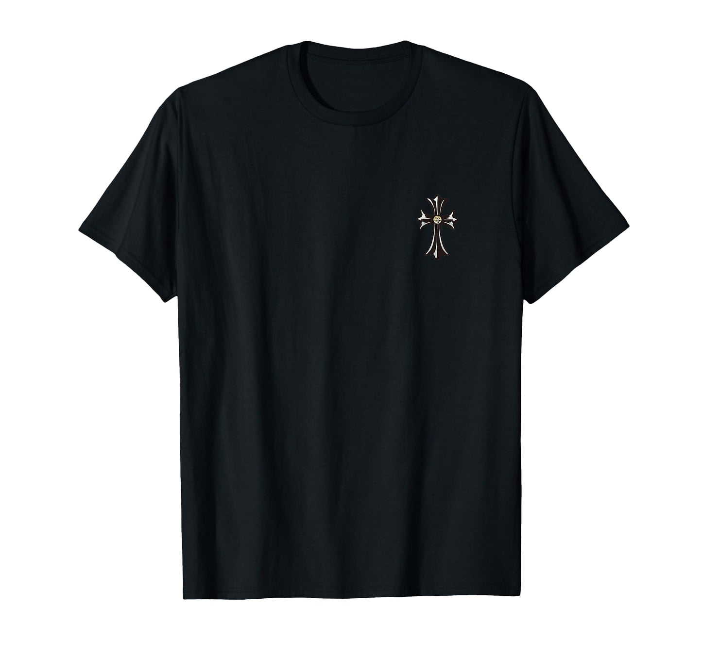 silver cross gold diamond T-Shirt
