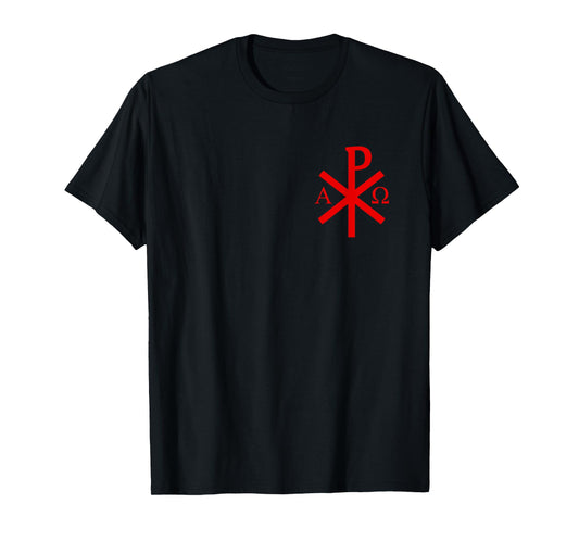 The Chi-Rho Cross Heart - Jesus Christ Symbol - v2 T-Shirt
