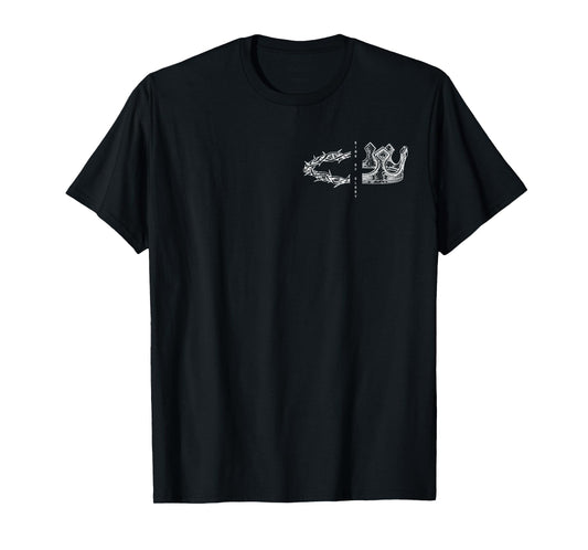 He Is The King of Glory - Front and Back, Men Bible Verse T-Shirt