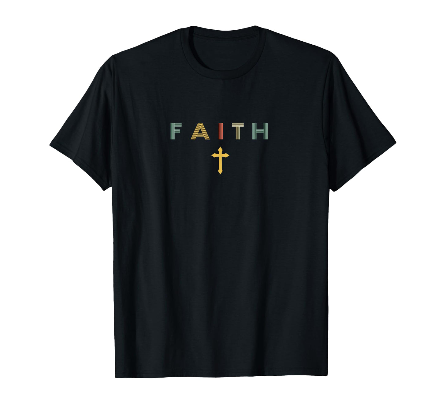Christian Religious Christ Faith and Cross Vintage T-Shirt