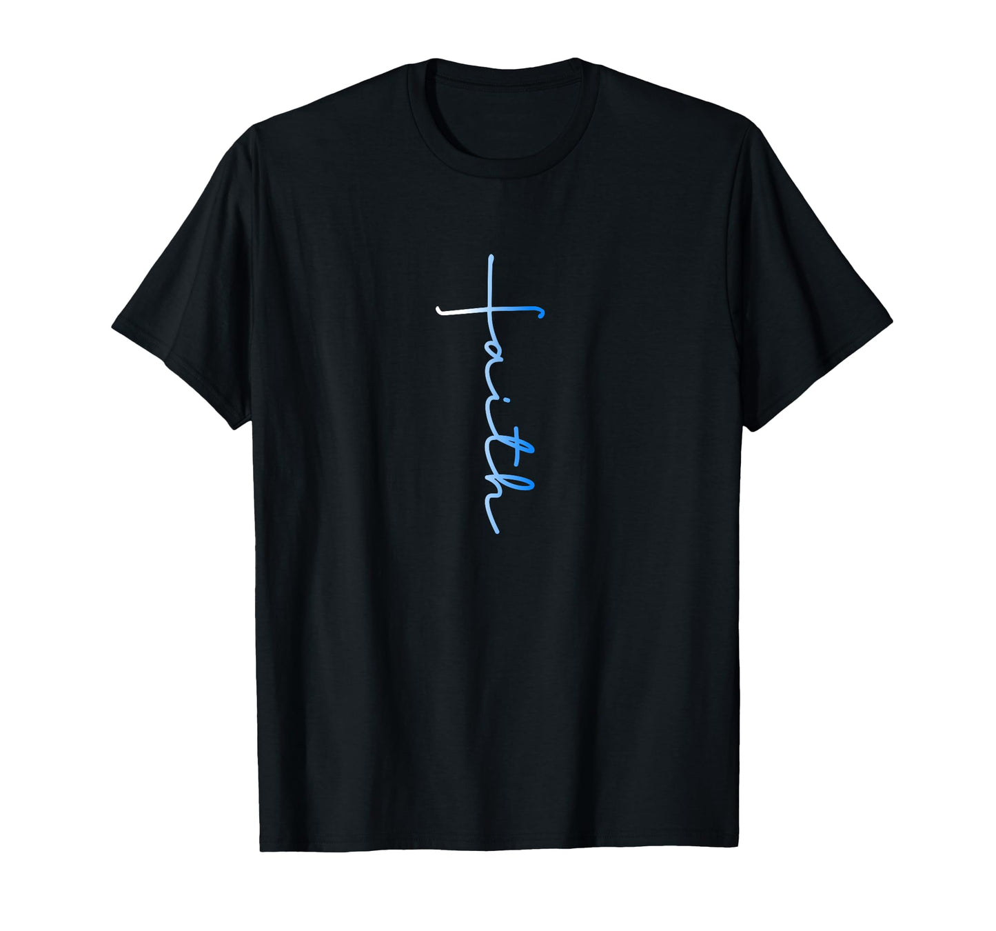 Faith Cool Spiritual Cross Graphic Novelty T-Shirt