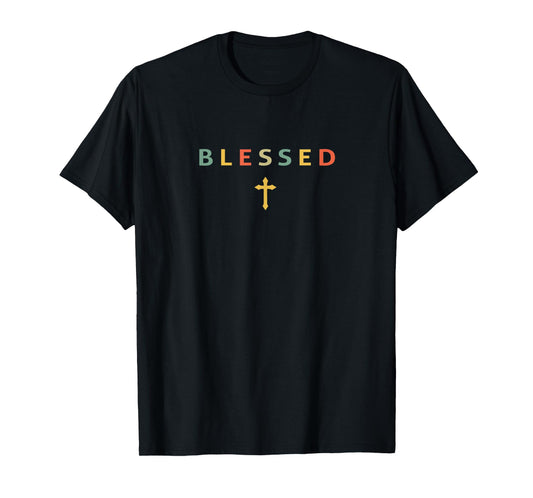 Blessed Christian Jesus Christ Cross Vintage T-Shirt