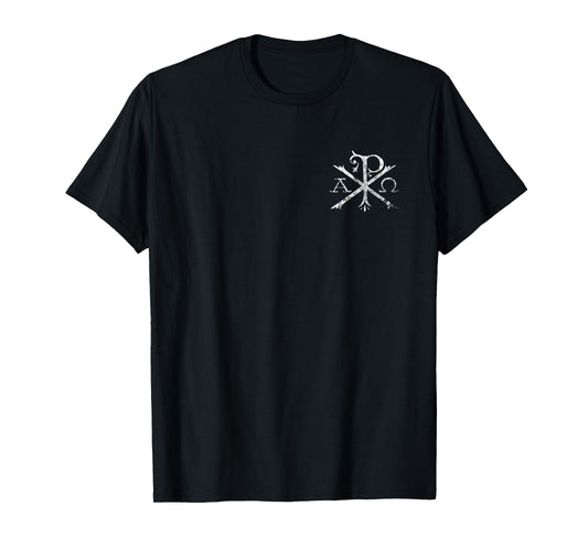 Christian Chi Rho T-Shirt Labarum Christogram Cross Faith T-Shirt