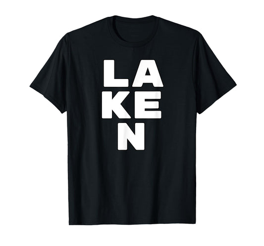 LAKEN Personalized Retro Girls Custom LAKEN Name T-Shirt