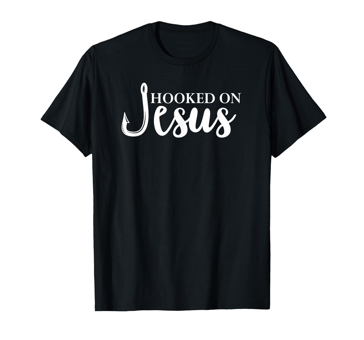 Hooked on Jesus TShirt,Jesus Fisherman Shirt,Hooked on Jesus T-Shirt