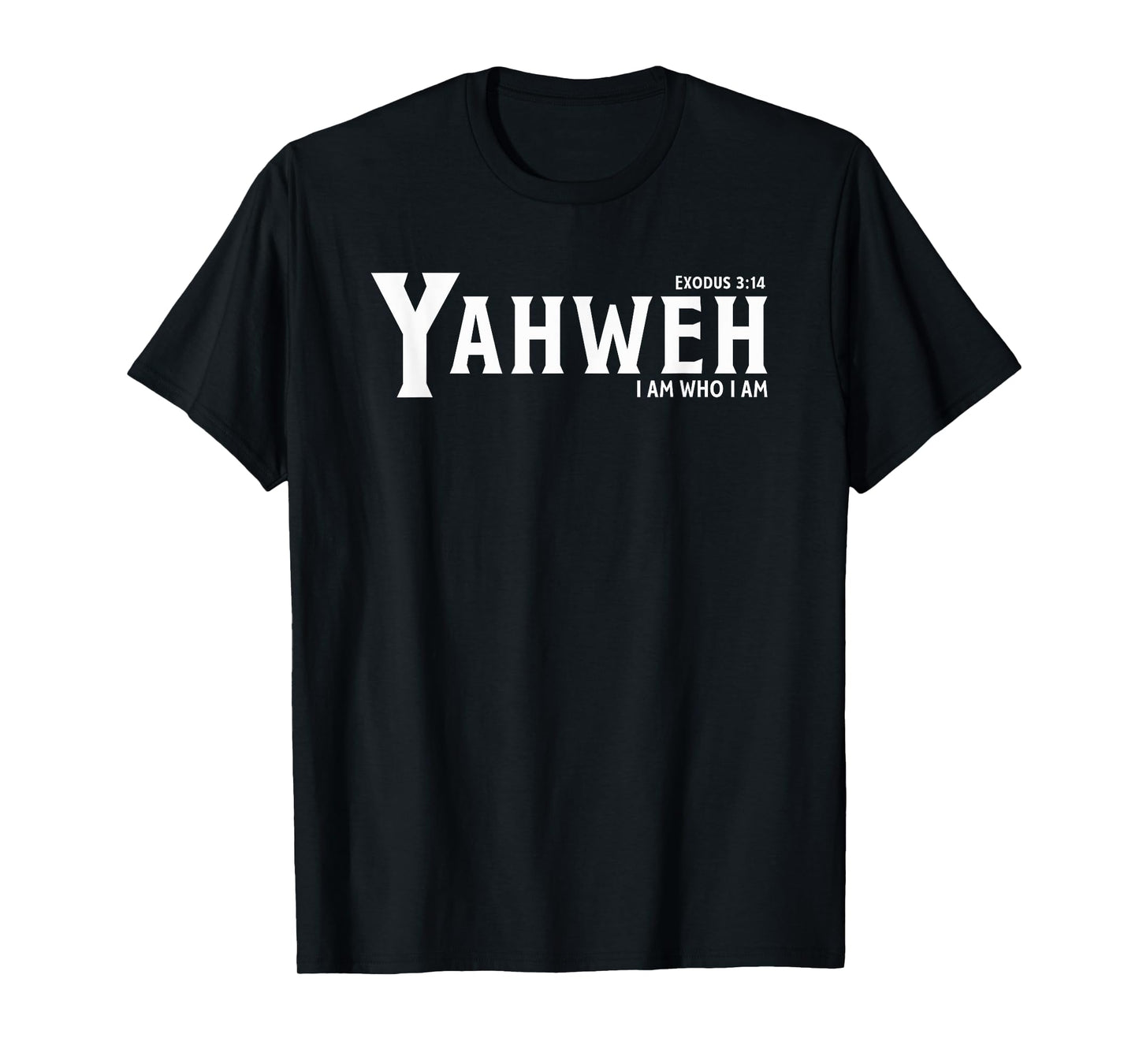 Yahweh Vertical Box Text Christian Exodus 3:14 I Am Who I Am T-Shirt