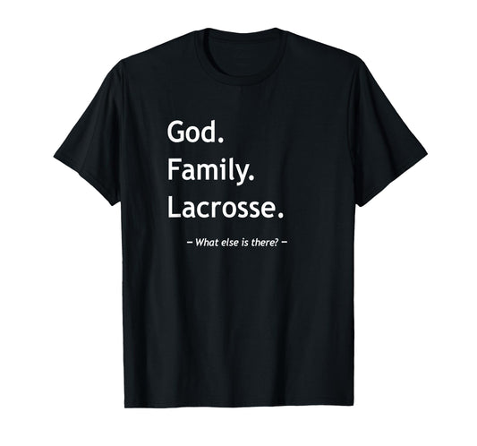 Christian Faith Jesus Christianity God Family Lacrosse T-Shirt