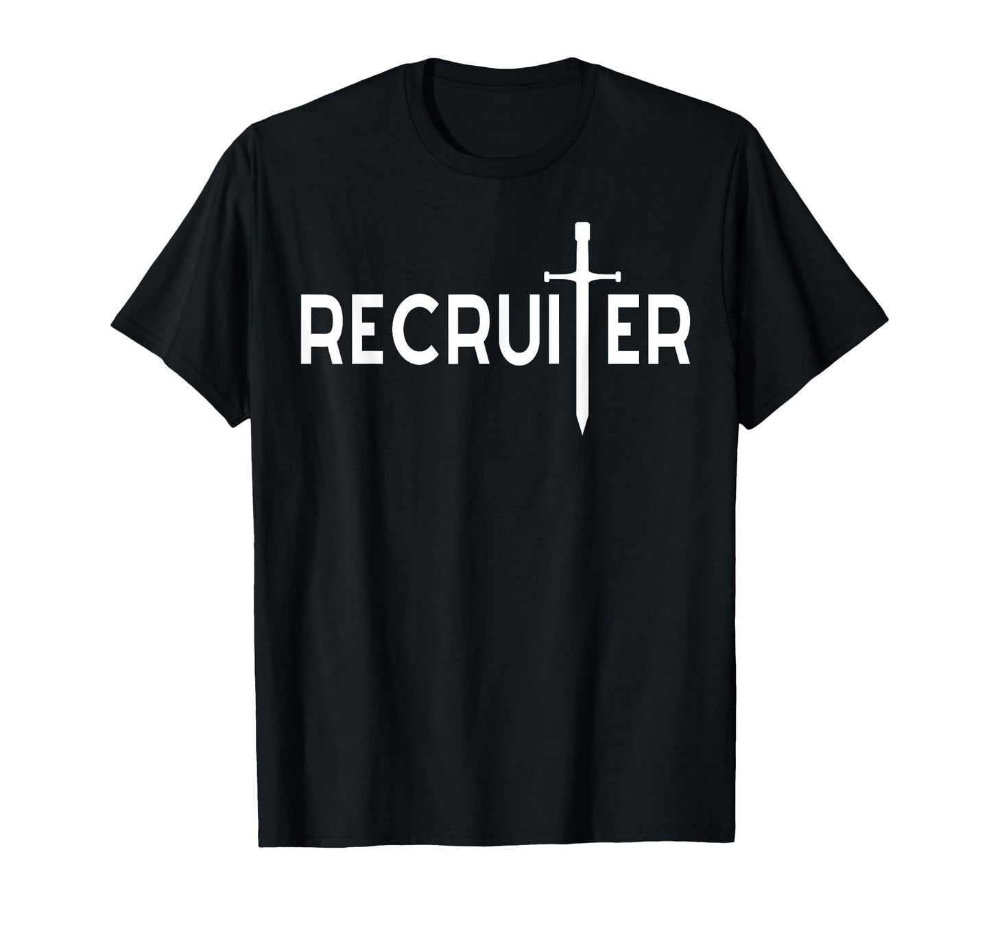 Recruiter, Jesus Cross Sword Shape for Christian Recruiting T-Shirt