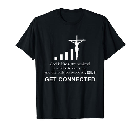 Catholic Priest | Funny Gift | Get Connected Cross T-Shirt