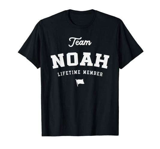 Team Noah Lifetime Member Funny Name Noah T-Shirt