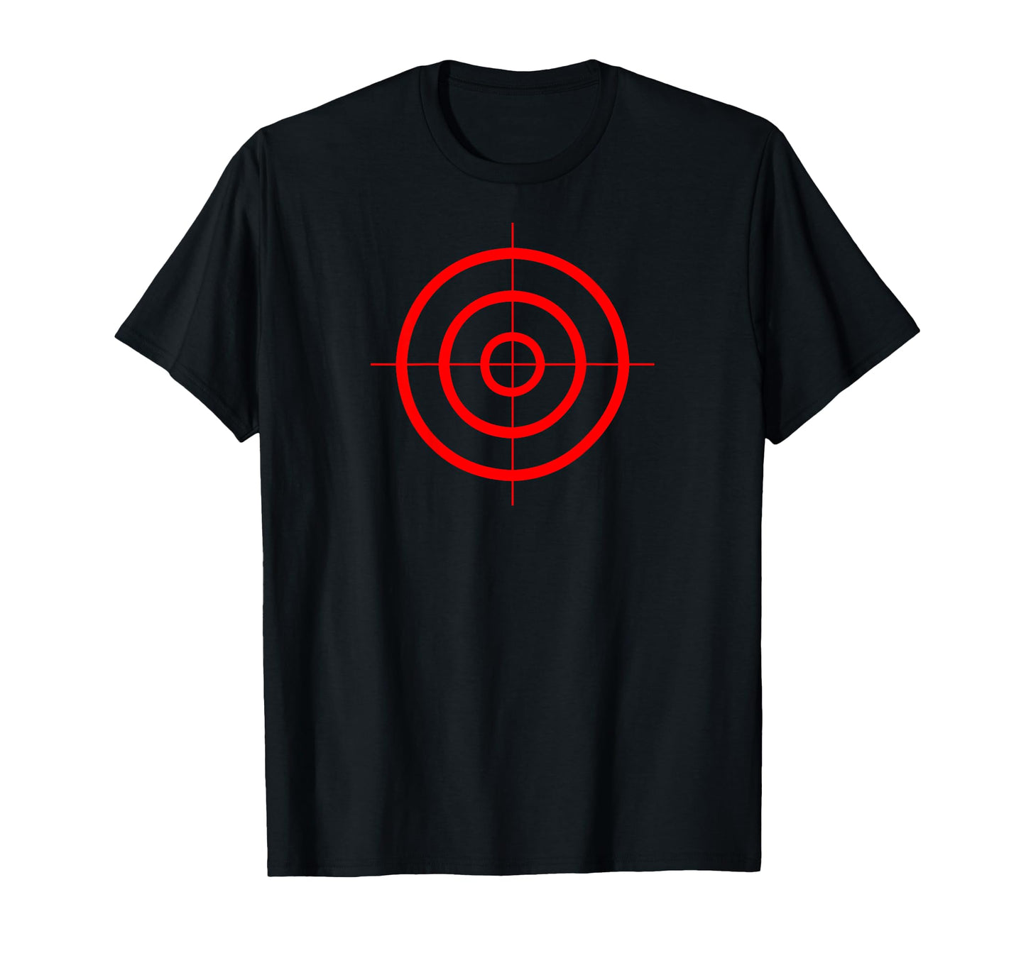 Target / Crosshair on Back - No Text on Front T-Shirt