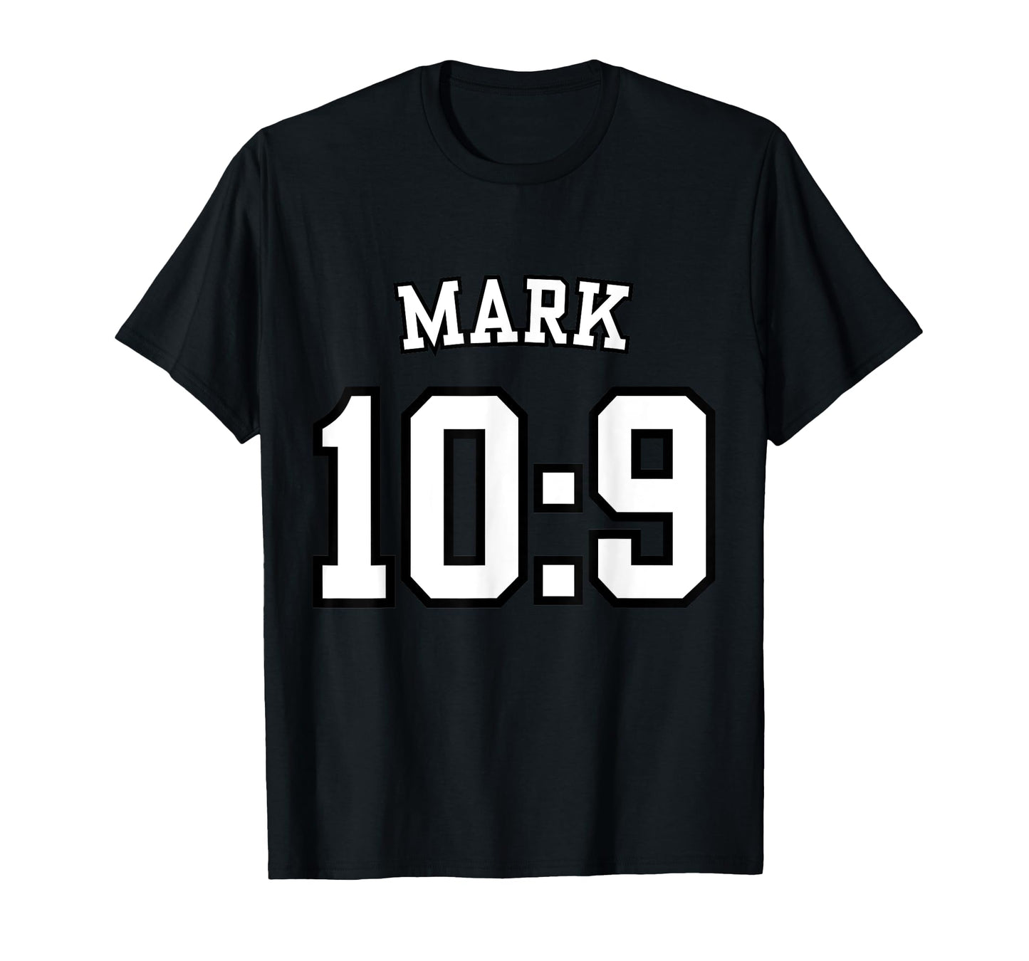Mark 10:9 Sports Jersey Christian Scripture Design T-Shirt