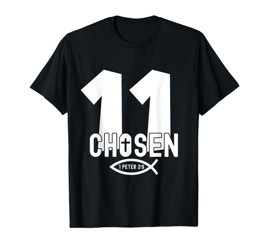 Religious Chosen 11 Years Jesus 11TH Birthday T-Shirt