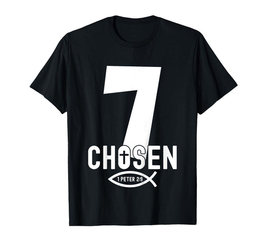 Religious Chosen 7 Years Jesus 7TH Birthday T-Shirt