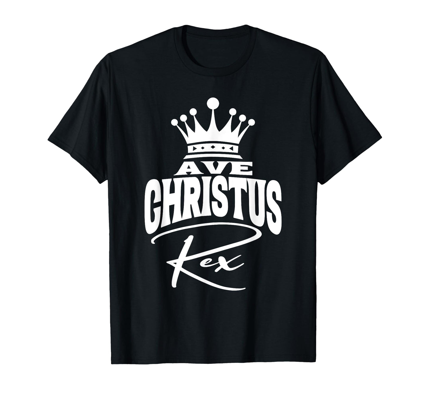 Ave Christus Rex Traditional Catholic Latin Hail Christ King T-Shirt