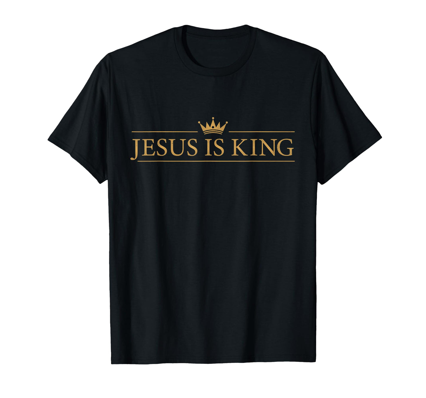 Classic Jesus is King with Crown Christian T-Shirt