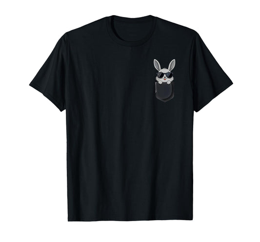 Funny Easter Bunny In Pocket T-Shirt