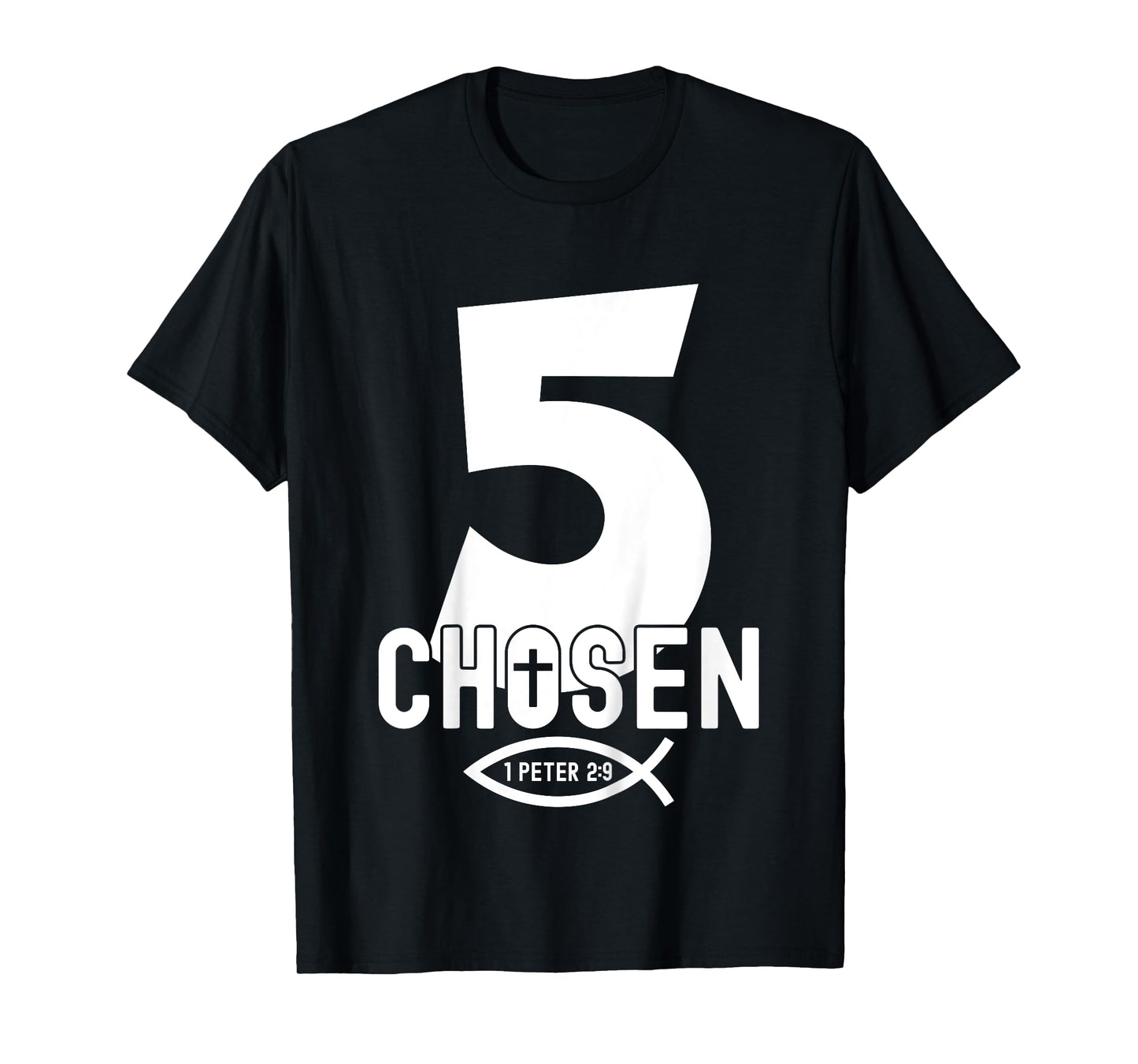 Religious Chosen 5 Years Jesus 5TH Birthday T-Shirt
