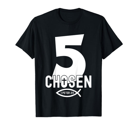 Religious Chosen 5 Years Jesus 5TH Birthday T-Shirt
