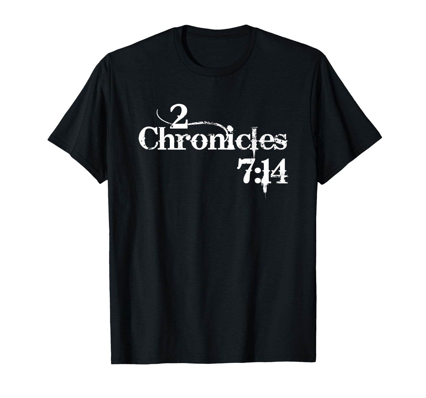 2 Chronicles 7:14 Christian Distressed Design T-Shirt