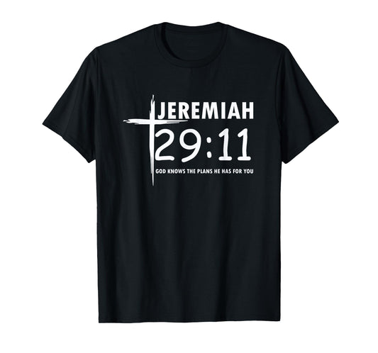 Christian Jeremiah 29:11 Bible Verse T-Shirt T-Shirt