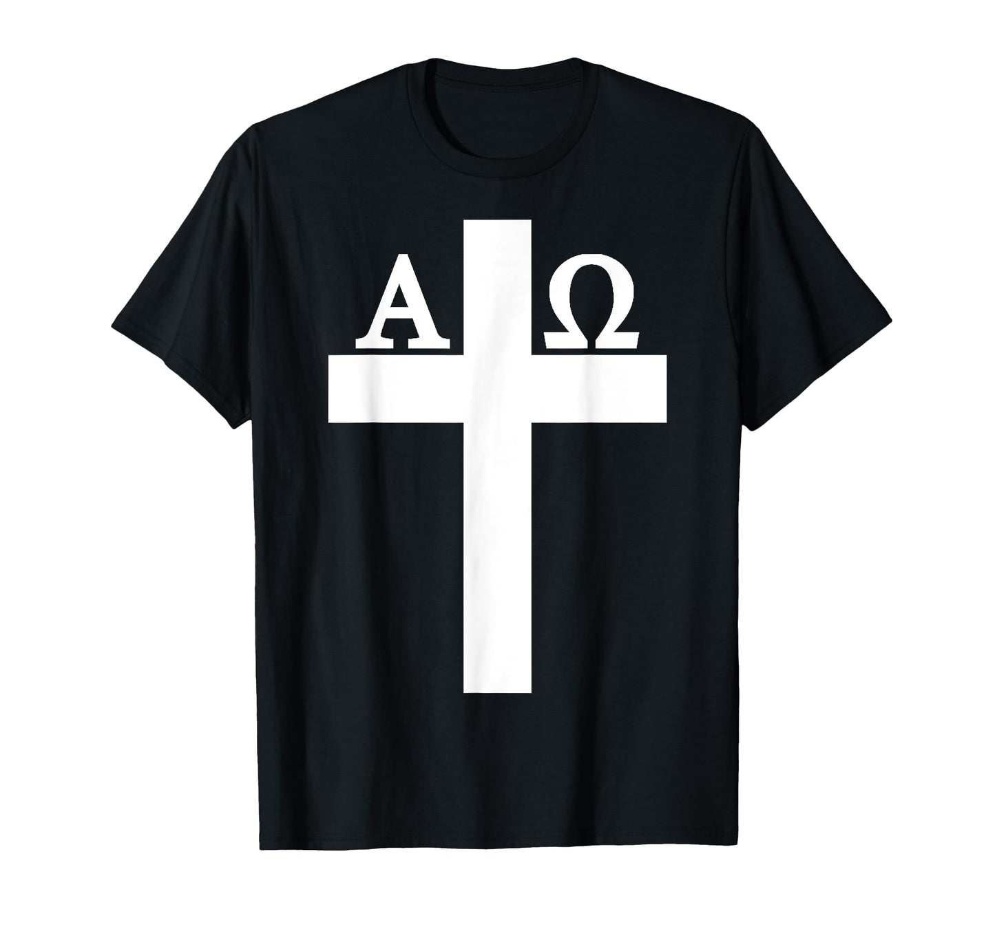 Alpha Omega Jesus Christ Cross God Bible Christianity Gospel T-Shirt