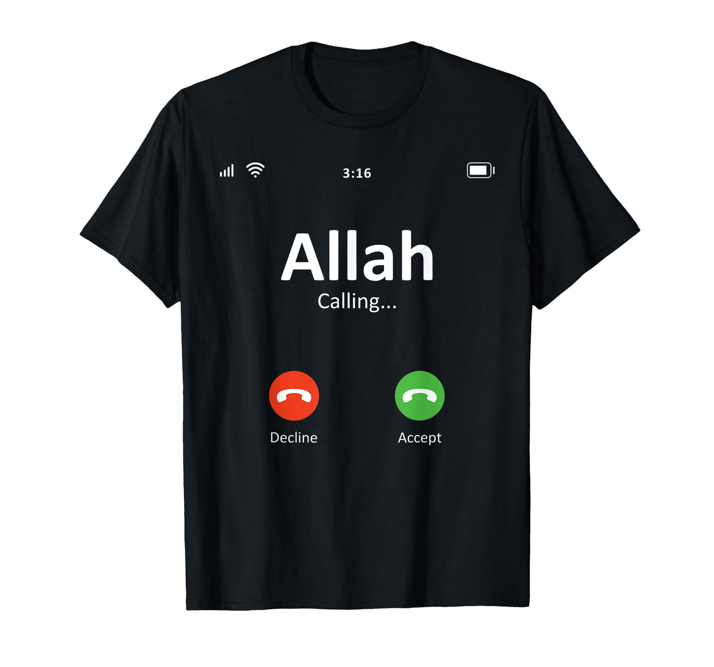 Allah Calling God Islamic Religion Ramadan Muslim T-Shirt