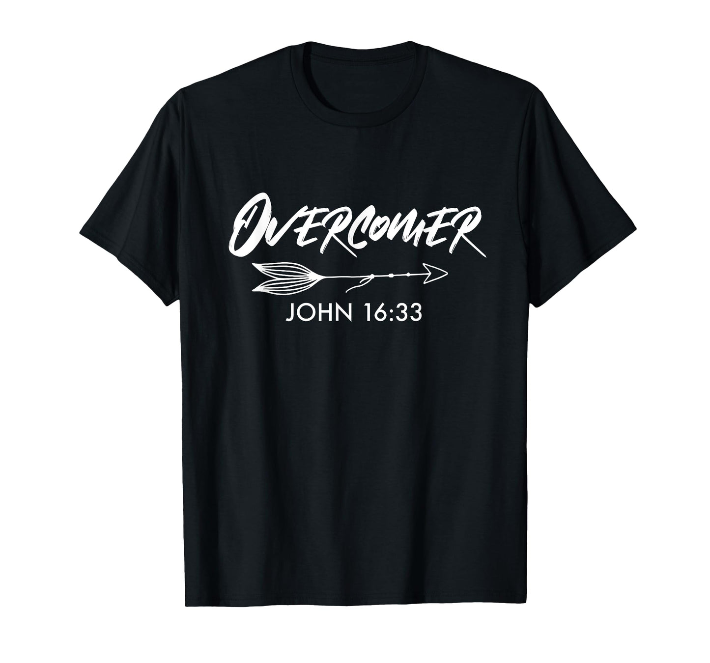 Overcomer | John 16:33 Christian Arrow T-Shirt