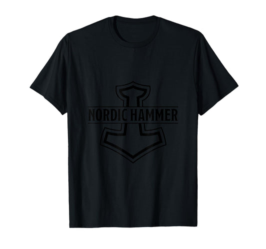 Nordic Hammer Viking Design T-Shirt