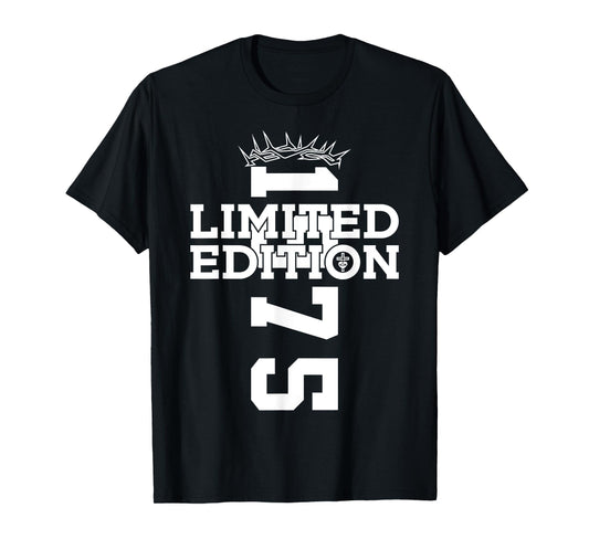 Religious Limited Edition 1975 Jesus 50TH Birthday T-Shirt
