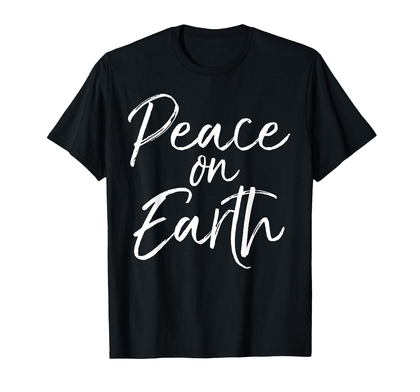 Peace on Earth Shirt for Women Cute Christmas Carol Tshirt T-Shirt