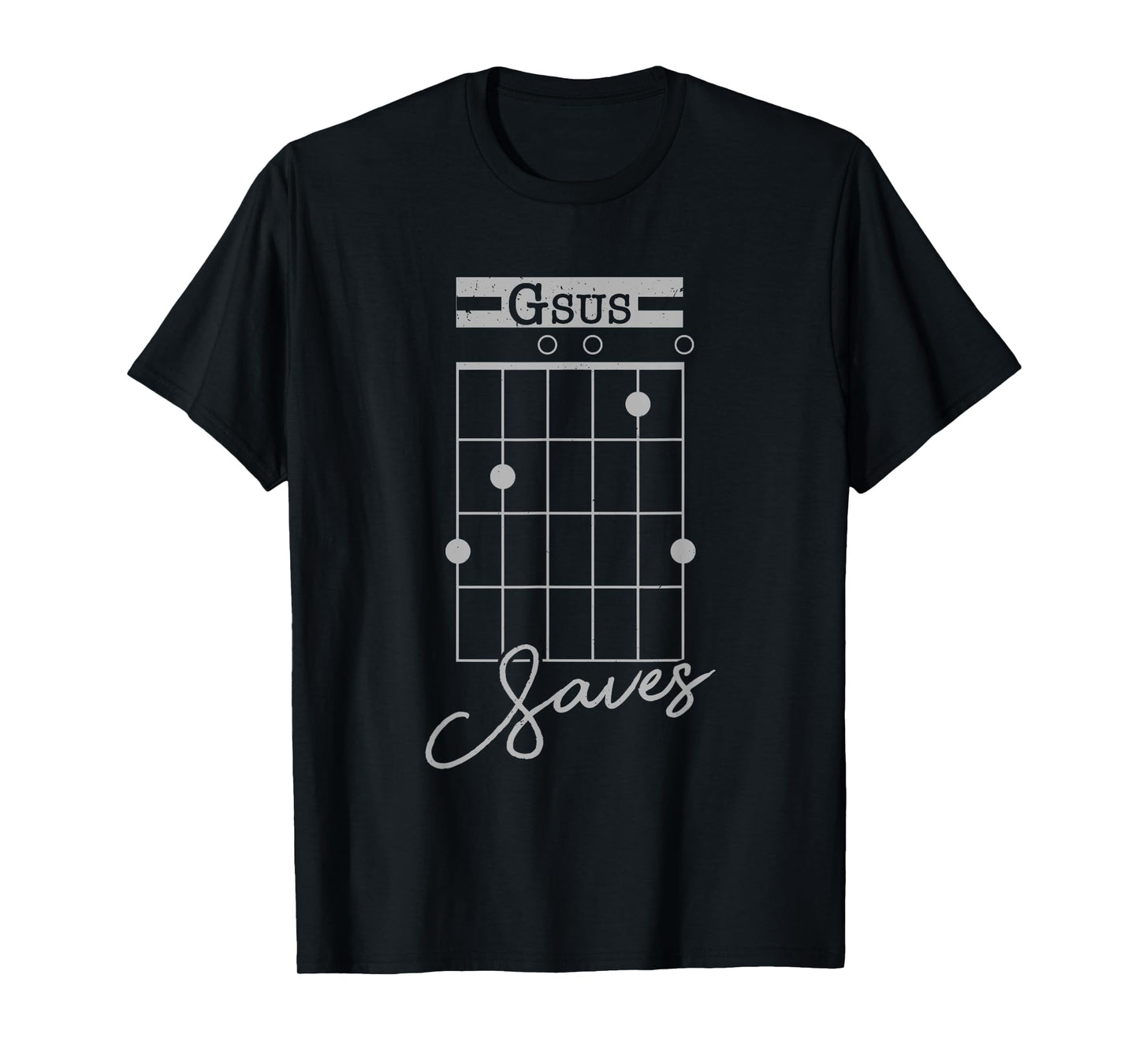 Guitar T-Shirt Gsus Saves Funny Christian Guitarist Gift T-Shirt