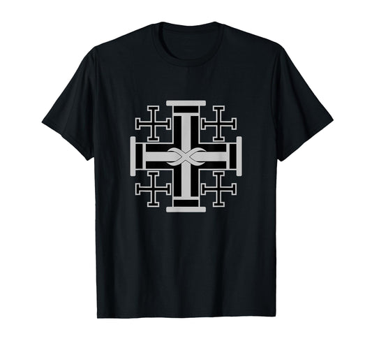 Jerusalem Cross Knights Templar Christian T-Shirt