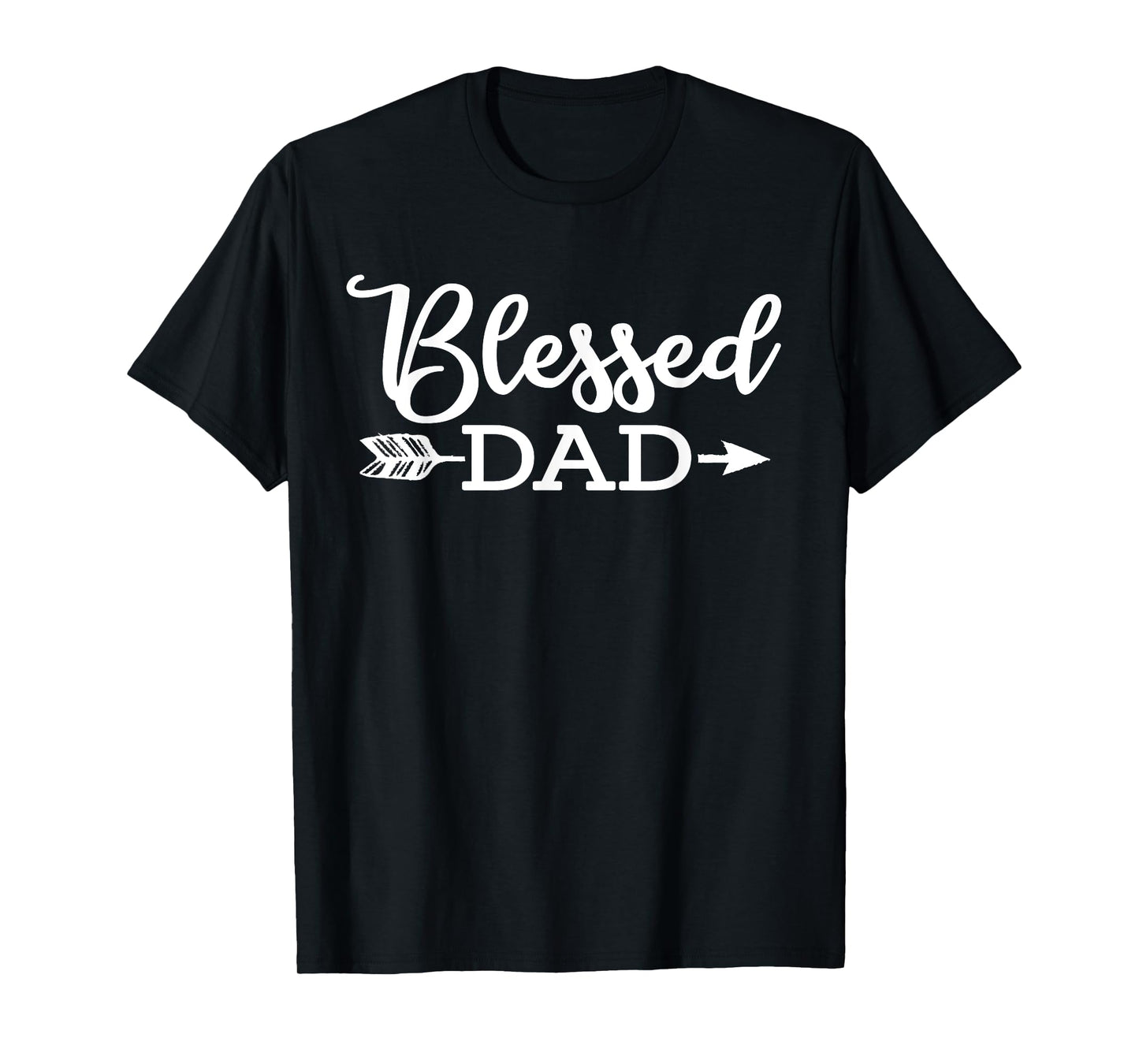 Blessed Dad Religious Jesus Christian Faith Church Papa Gift T-Shirt