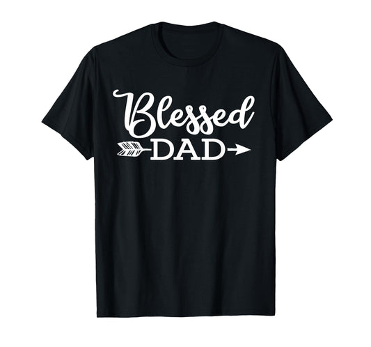 Blessed Dad Religious Jesus Christian Faith Church Papa Gift T-Shirt