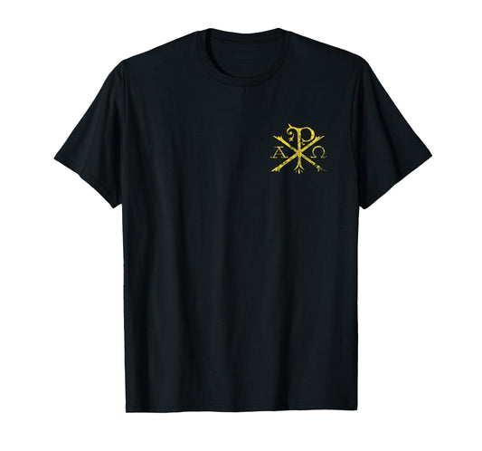 Christian Chi Rho T-Shirt Labarum Christogram Cross Faith T-Shirt