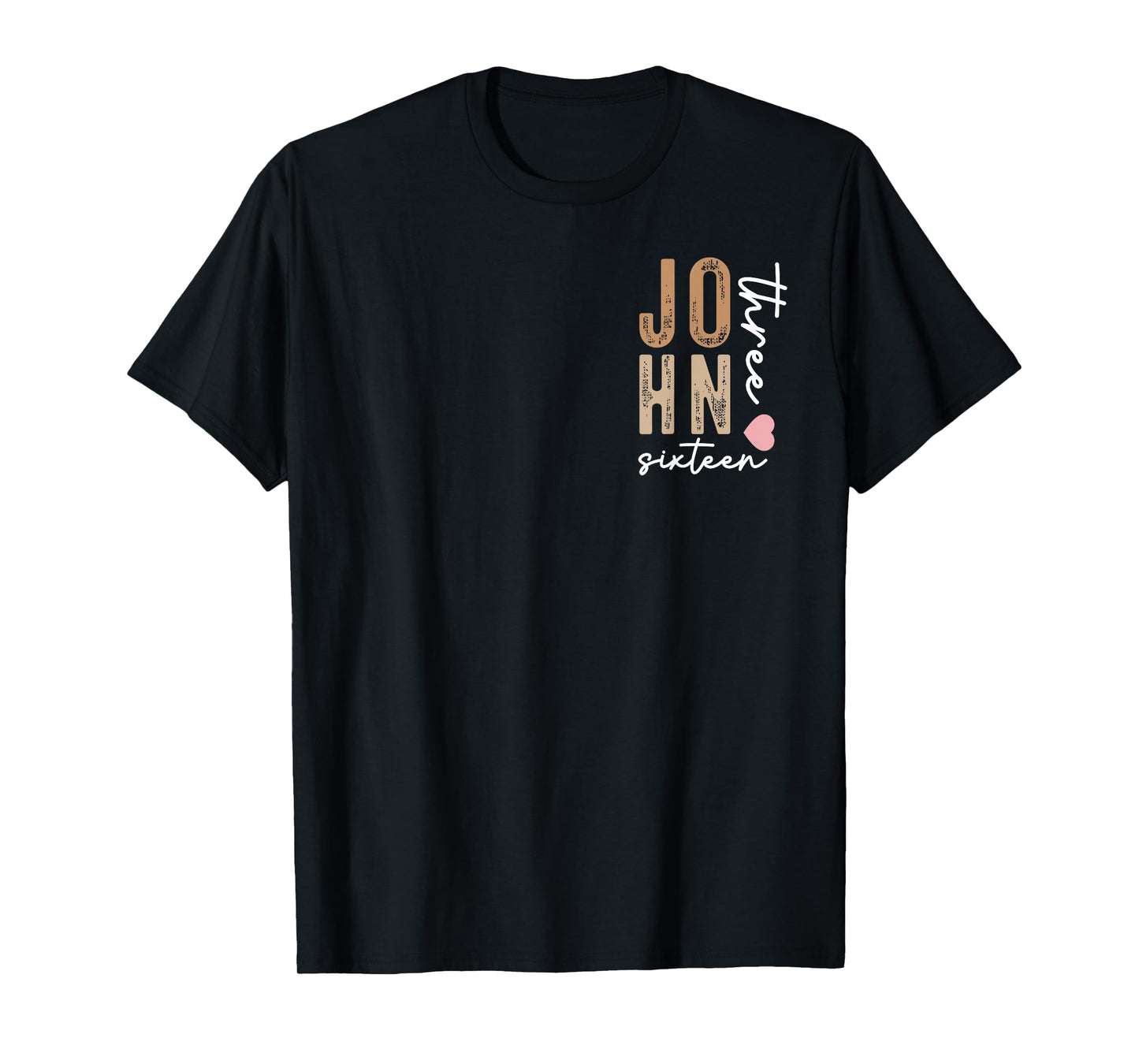 Christian For God So Loved The World Front and Back Art T-Shirt