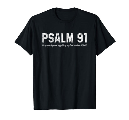 PSalm 91 He Is My Refuge And My Fortress Christian Sport Mom T-Shirt