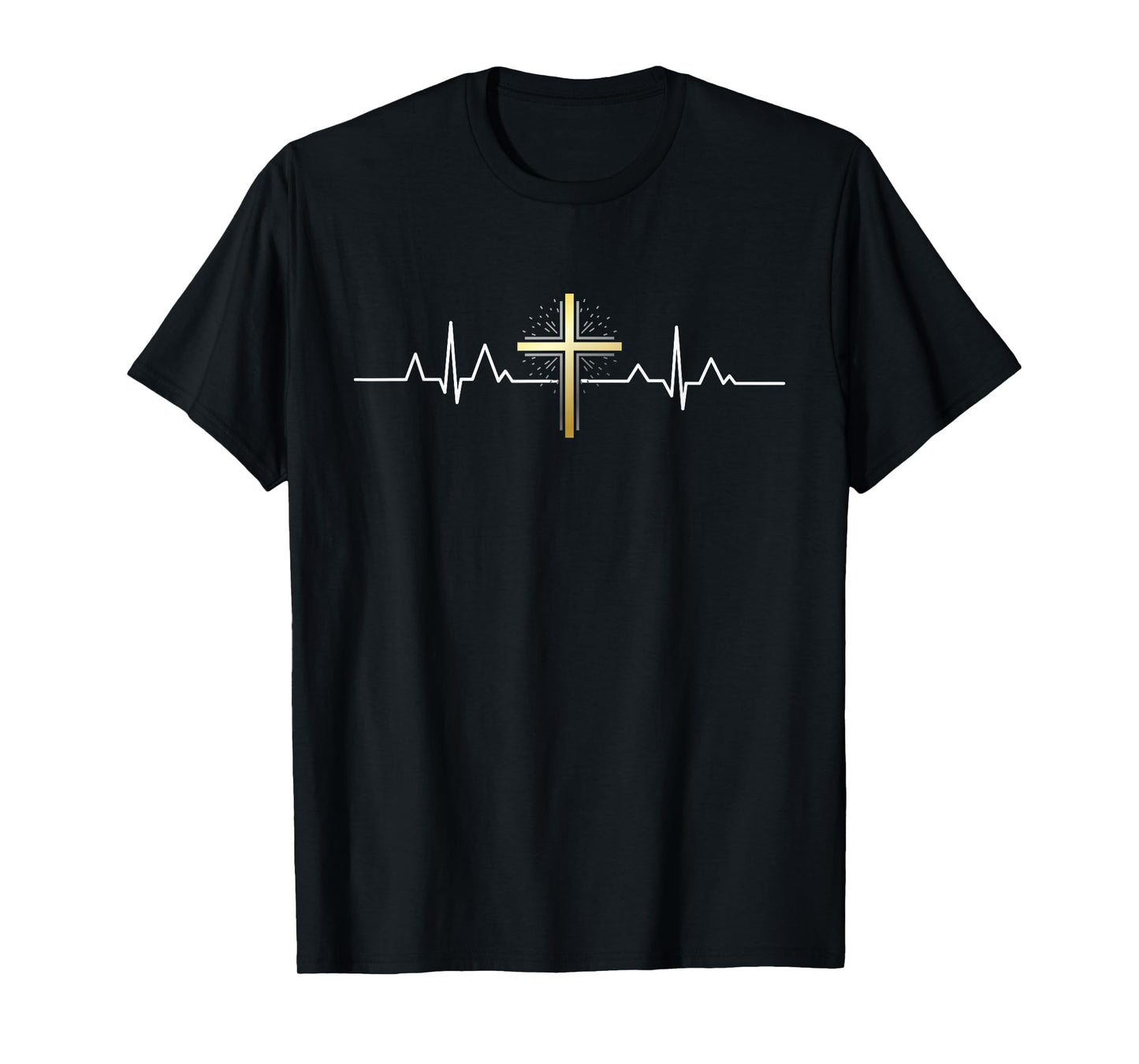 Cross Heartbeat Christian Clothing Tee T-Shirt