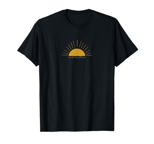 Psalm 113:3 From The Rising Of The Sun Bible Christian Faith T-Shirt