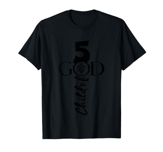 Christ GOD 5 Years Jesus 5th Birthday T-Shirt